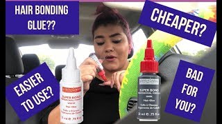 HAIR BONDING GLUE AS EYELASH GLUE WHAT THE [upl. by Willmert]