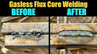 Learn Perfect Flux Core Welds In 10 Mins  Gasless Flux Core Welding For Beginners Tips And Tricks [upl. by Obla]