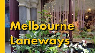 Melbourne Laneways Walking Tour 4K [upl. by Corwun]