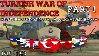 Turkish war of Independence 19191923  Countryballs  Animation  Episode 1 [upl. by Linea497]