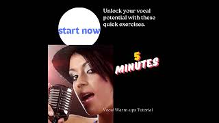 5 MINUTES VOCAL WARM UP EXERCISES [upl. by Cathlene]