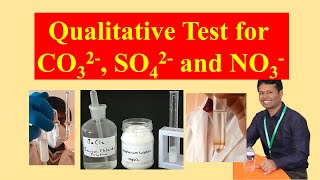 Qualitative Test of Carbonate Sulfate and Nitrate  Salt Analysis  Confirmatory Test  RingTest [upl. by Faustina]