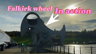 The Incredible Falkirk Wheel In ACTION The Worlds Only Rotating Boat Lift [upl. by Caralie15]