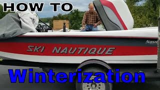 Inboard boat Winterization  Ski Nautique winterization [upl. by Bywaters]