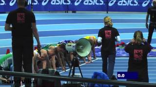 60m heats og semifinaler gutter U20 UM innendørs 2014 [upl. by Aim]