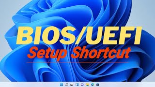 Create Shortcut to enter in BIOSUEFI Setup  Easy way to open BIOS setup using CMD [upl. by Maggie536]