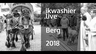 SintHubertusviering met dierenzegening van paarden en honden  ikwashierlive in Berg [upl. by Almira725]