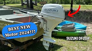 Brand New Suzuki 20 HP Outboard Unboxing amp Install  2024 DF20A [upl. by Roskes249]