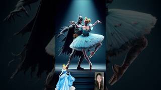 Princess Love Story Ballet With Batman ❤️ shorts princess disneyprincess [upl. by Halima]