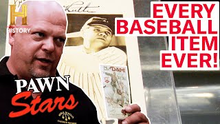 Pawn Stars TOP BASEBALL ITEMS OF ALL TIME [upl. by Ettedo]