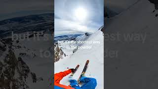 when you hike all the way up and didnt want to hike back gotta ski check out my yt for full [upl. by Ronyar]