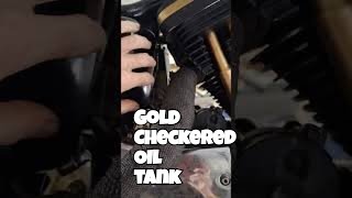 I Pinstriped an Oil Tank with GOLD Checker Flag Pattern [upl. by Putnam730]