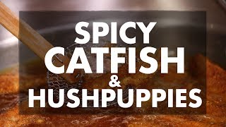 Spicy Fried Catfish and Hushpuppies with Chef Greg  REC TEC Grills [upl. by Linda]