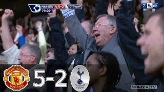 Five goals in 22 minutes Man United 5 2 Spurs [upl. by Ycrad]