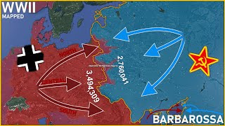 World War II Every Day with Army Sizes using Google Earth [upl. by Sussna992]