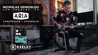 Keeley Electronics Aria Compressor  Overdrive with Nicholas Veinoglou [upl. by Ahsea]