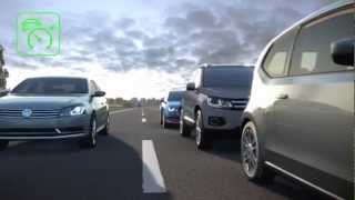 VW Golf 7  Animation Automatische Distanzregelung ACC 2013 [upl. by Samale]