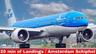 20 Minutes of Landings  AMSTERDAM SCHIPHOL AIRPORT  PLANE SPOTTING  2023 [upl. by Bromley914]