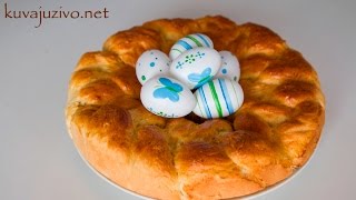 Uskrsnji kolac  Video recept [upl. by Yrailih]