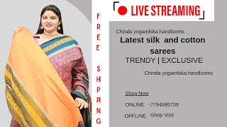 LATEST TRENDY SAREES  7794895739  FREE SHIPPING  YOGAMBIKA HANDLOOMS [upl. by Prem]