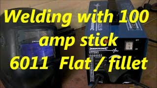 How to weld with the 100 amp stick welder part 4 [upl. by Whittemore]