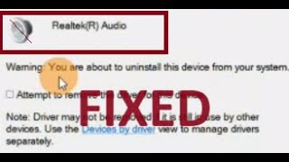 how to fix Realtek Audio drivers not working windows 11 [upl. by Bonny]