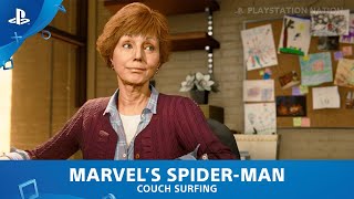 Marvels SpiderMan PS4  Main Mission 17  Couch Surfing [upl. by Akisey]