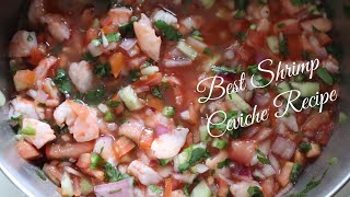 EASY SHRIMP CEVICHE RECIPE [upl. by Saree597]