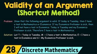 Checking The Validity of An Argument Shortcut Method [upl. by Stauder20]