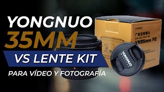 Yongnuo 35mm vs lente de Kit Canon ¿Es tan buenomalo como dicen [upl. by Lizabeth]