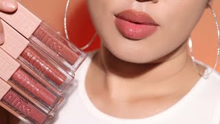 Maybelline LIFTER GLOSS lip swatches Most Hydrating Lip Gloss Plumping Lip Gloss Lip Balm [upl. by Ecirtal]