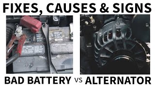 Signs of a Bad Alternator vs Bad Battery Fixes Causes amp How to Tell The Difference [upl. by Reiner662]