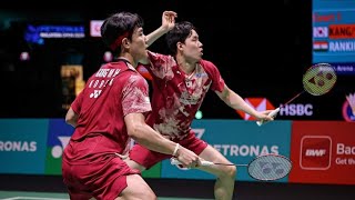 Takuro HOKIYugo KOBAYASHI Vs KANG Min HyukSEO Seung Jae  BWF India Open 2024 MD Semi Finals Live [upl. by Ardnasella]