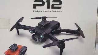 P12 INTELLIGENT OPTICAL AVOIDANCE DRONE DUAL CAMERA PART1 3amgamerz [upl. by Zevahc]