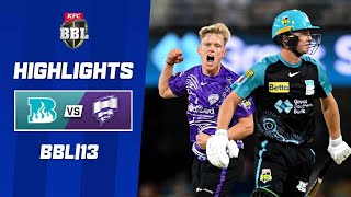 Brisbane Heat v Hobart Hurricanes  KFC BBL13 [upl. by Thurstan]