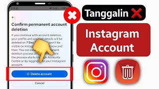 Paano Magtanggal ng Instagram Account nang Permanenteng [upl. by Anivad]