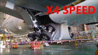 BOEING 777200 LANDING GEAR RETRACTION TEST [upl. by Loesceke445]