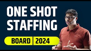 Staffing  Detailed One shot  MUST WATCH  Class 12 Business studies for Pre Board amp Boards 2024 [upl. by Codi]