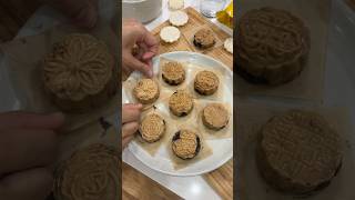 2Ingredient Mooncake Recipe No baking shorts mooncake dairyfreedessert [upl. by Buyer]