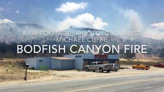 Bodfish Canyon Fire  June 10 2017  Photojournalist Michael Cuffe [upl. by Solim]