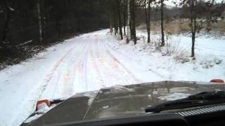 W460 G Class 230GE drive in dutch snowy forest off road [upl. by Sedinoel]