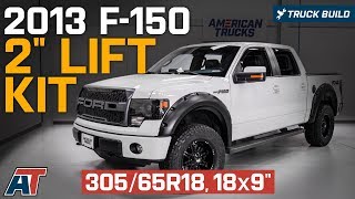 2013 F150 Gets 2quot Lift and 33s  2quot Lift 18x9 12mm Wheels and 30565R18 Tires  American Trucks [upl. by Enilada]