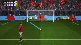 Séance de tirs aux buts Efootball 2025Penalty Shootout 4kMAN UNITED VS MAN CITY [upl. by Stromberg]