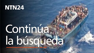 Continúa búsqueda de migrantes sobrevivientes al naufragio en el Mar Jónico frente a costas griegas [upl. by Llerruj]