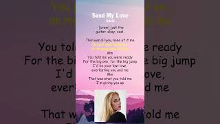 Adele  Send My Love Lyrics shorts [upl. by Rickey]