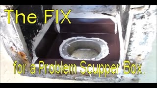 The Fix  Scupper Repair with Elastomeric Coating and Sheet Metal 2 of 4 [upl. by Sinclare527]