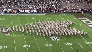 FANTASTIC FIGHTIN’ TEXAS AGGIE BAND FIRST HALFTIME DRILL Notre Dame Game 2024 [upl. by Betthezul]