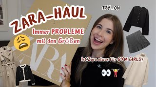 Zara  GYM girl PROBLEMS 😩 Was ist da nur mit den GRÖßEN los Try onHaul I Noelle Heartens 💗 [upl. by Belshin664]