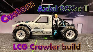 83´s Axial SCX10 II  Custom LCG Chassis build [upl. by Base]