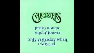 The Carpenters  Only Yesterday [upl. by Ivie]